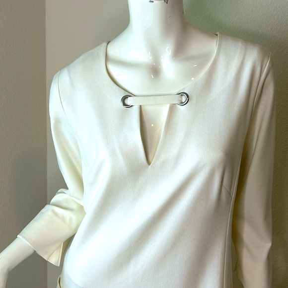 Etcetera Moolit dress dress light cream color size 8 - Picture 3 of 15
